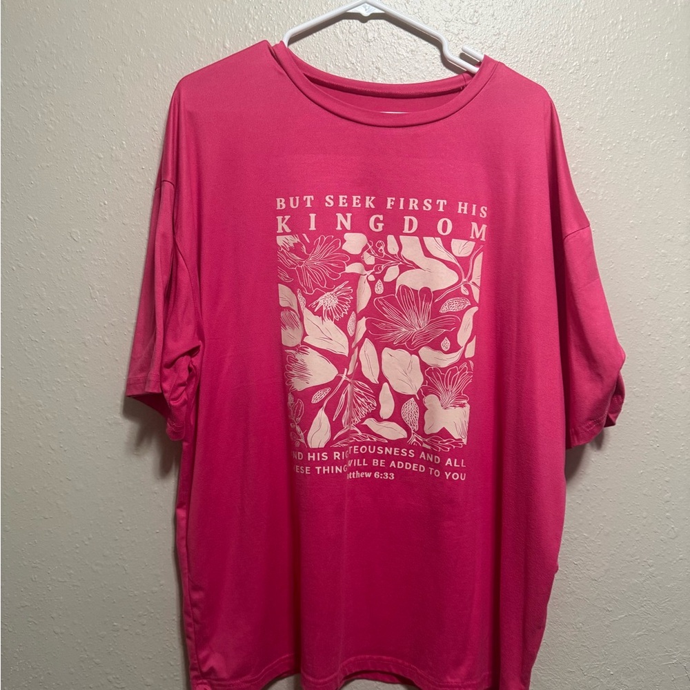 SHEIN Fuchsia Tee